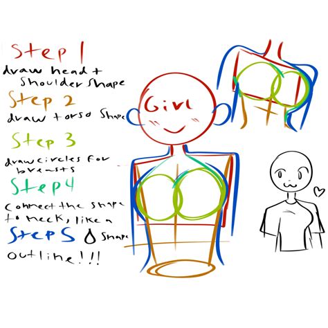 How To Draw Breasts Easily